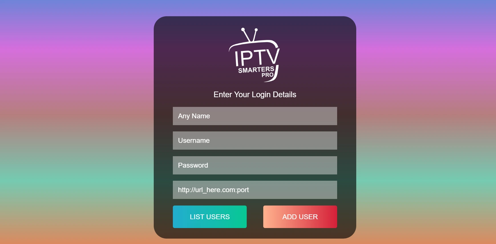 IPTV Smarters Pro EPG and Multi-screen Demo