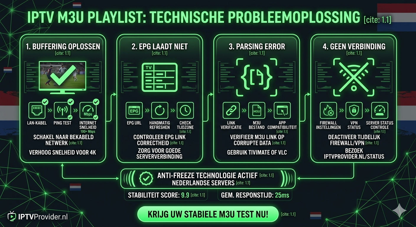 IPTV M3U Playlist support en FAQ visualisatie